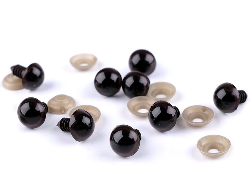 Biztonsági szem 14 mm - barna 1 pár