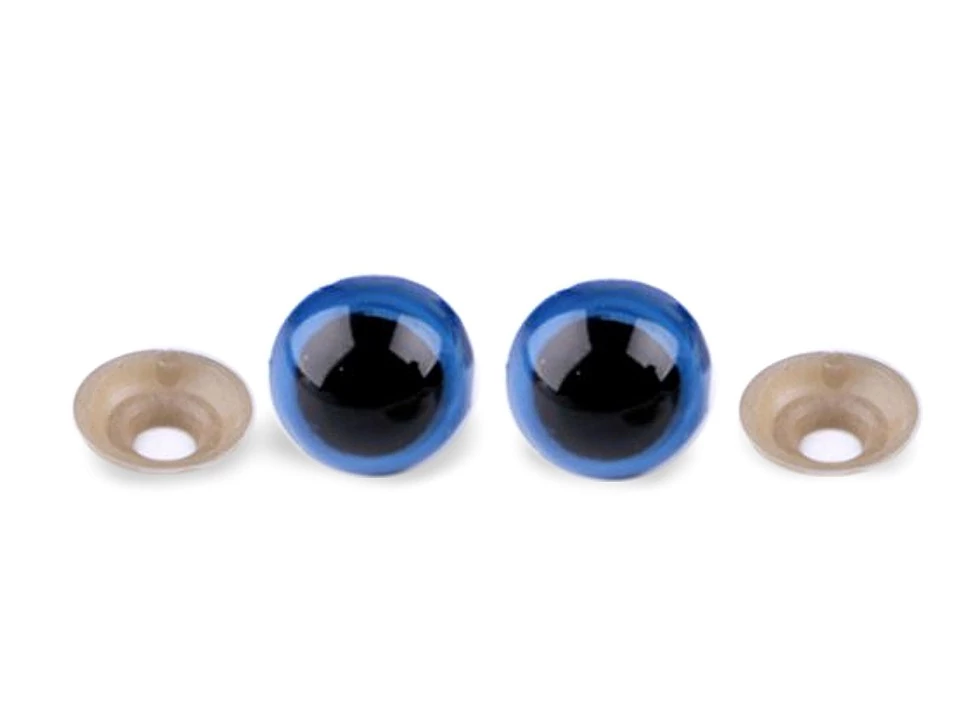 Biztonsági szem 14 mm - kék 1 pár