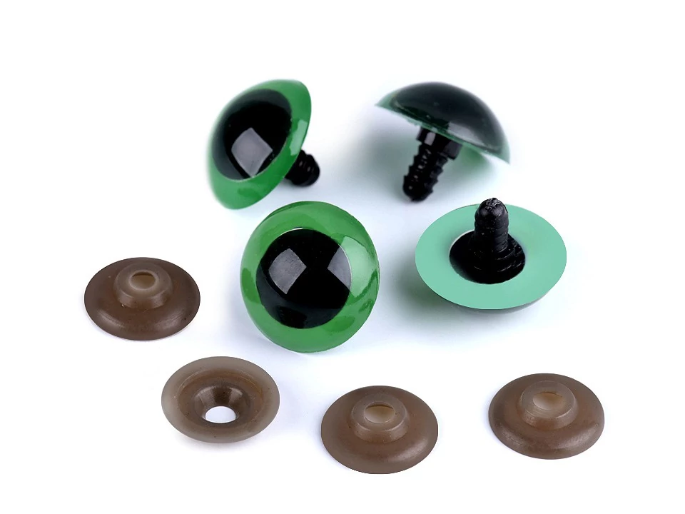 Biztonsági szem 26 mm pasztell zöld 1 pár
