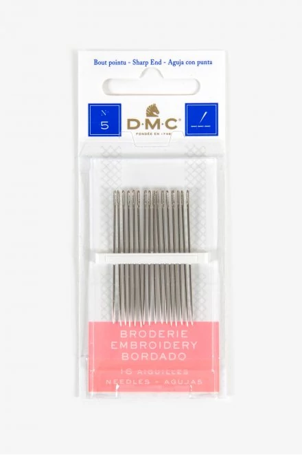 DMC Hímzőtű - hegyes, méret:5   12 db/levél