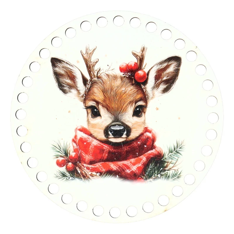 Bambi - Karácsonyi fa alapok - kör 15 cm