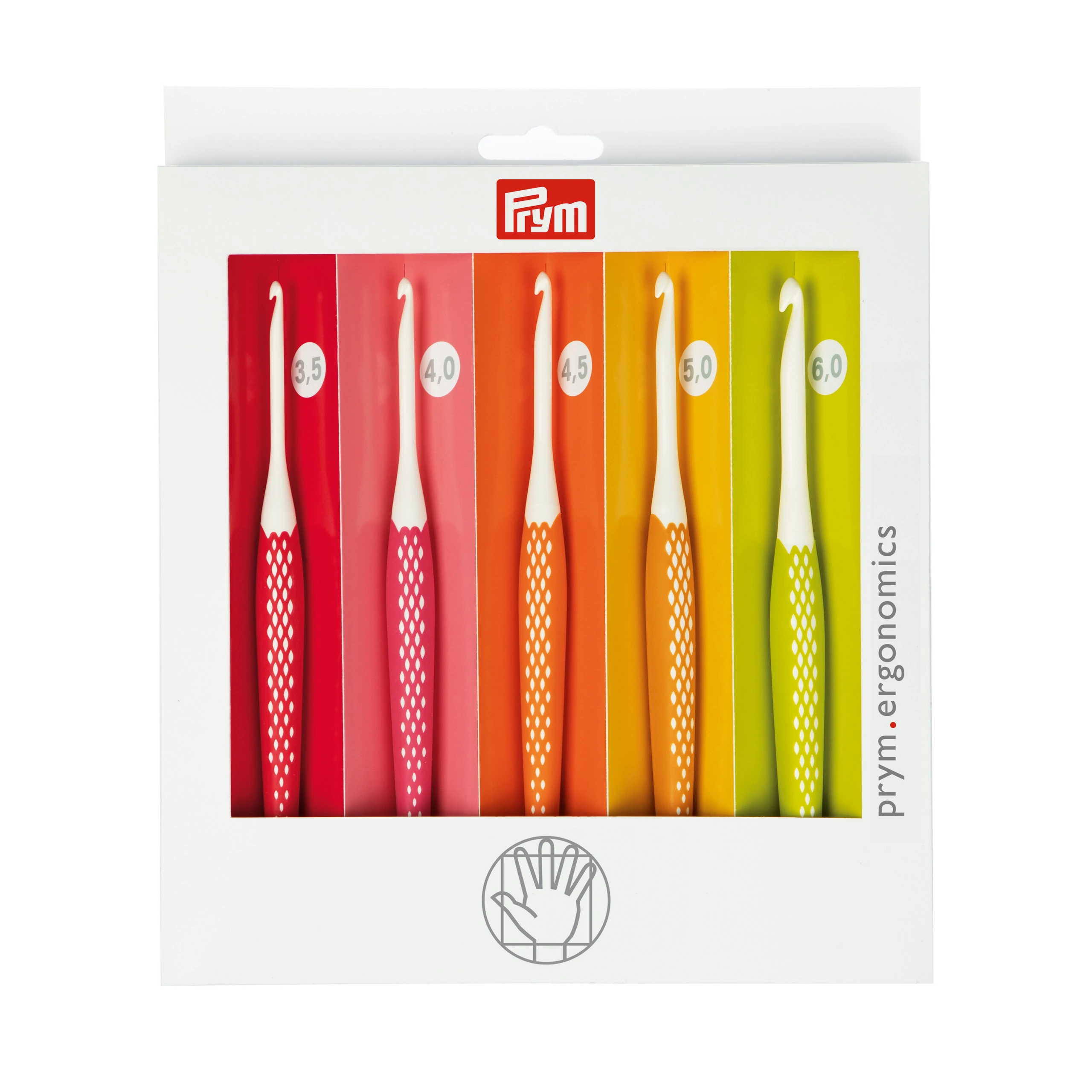 Prym Ergonómikus horgolótű készlet (3,5-6 mm)