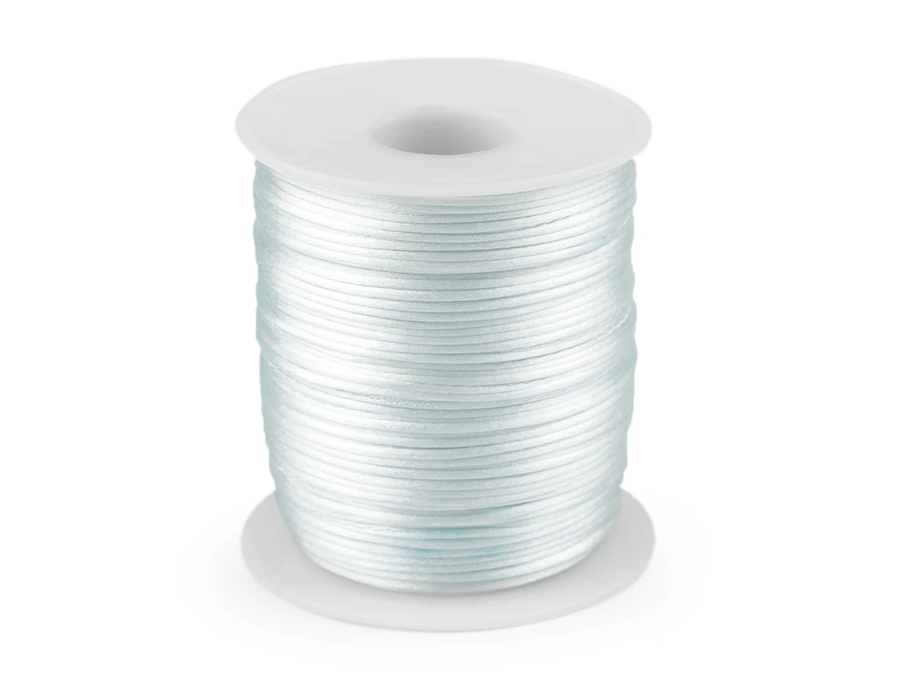 Szatén zsinór, patkányfarka 1 mm - jégkék
