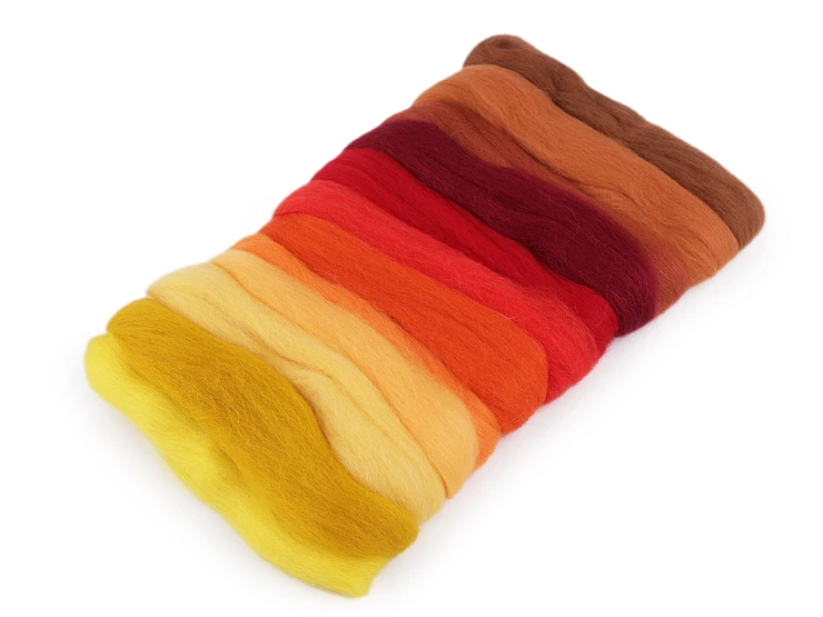 Fésült gyapjú nemezeléshez - 50 g - nyár