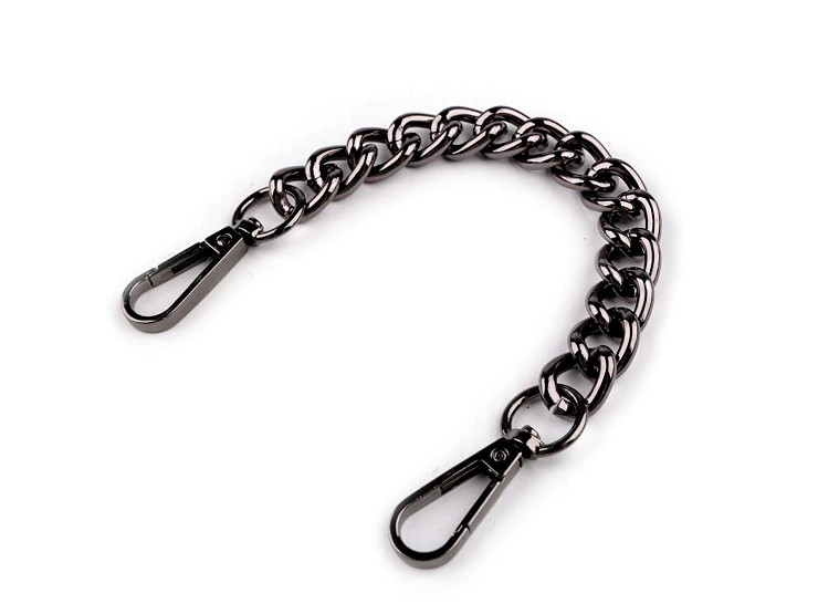 Táskalánc/táskafül 25 cm - fekete nikkel