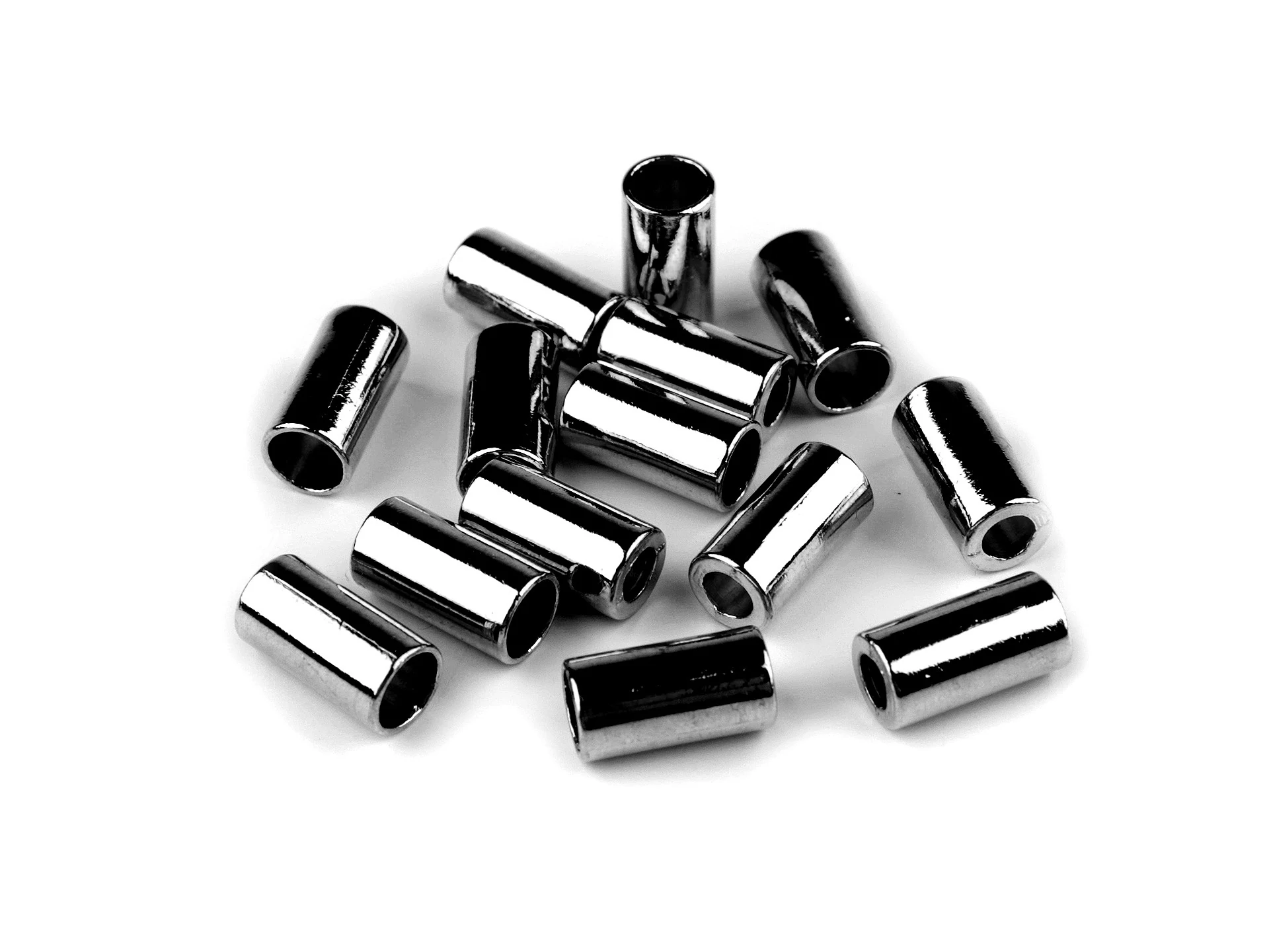 Fém zsinórvégződés 5,5x15 mm 5 db- fekete nikkel