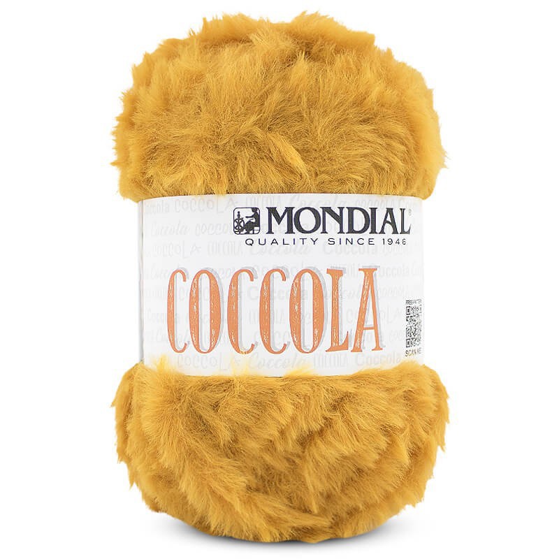 Mondial Coccola szőrös fonal - mustár