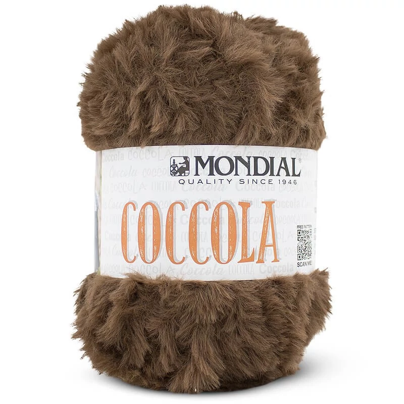 Mondial Coccola szőrös fonal - barna