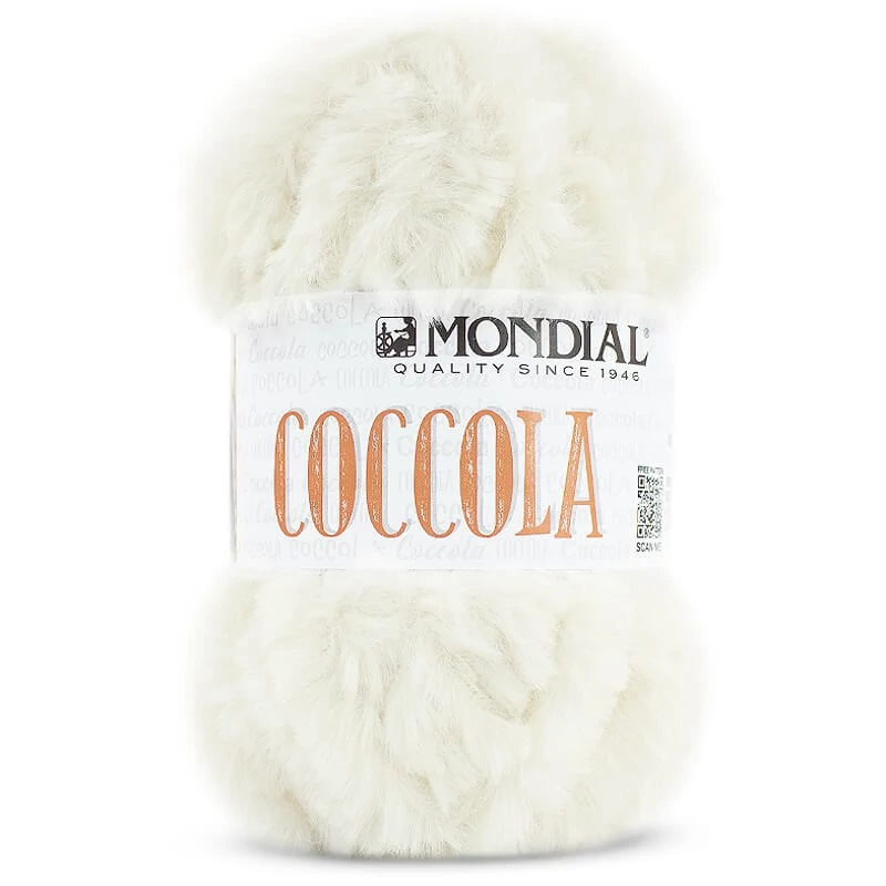 Mondial Coccola szőrös fonal - fehér
