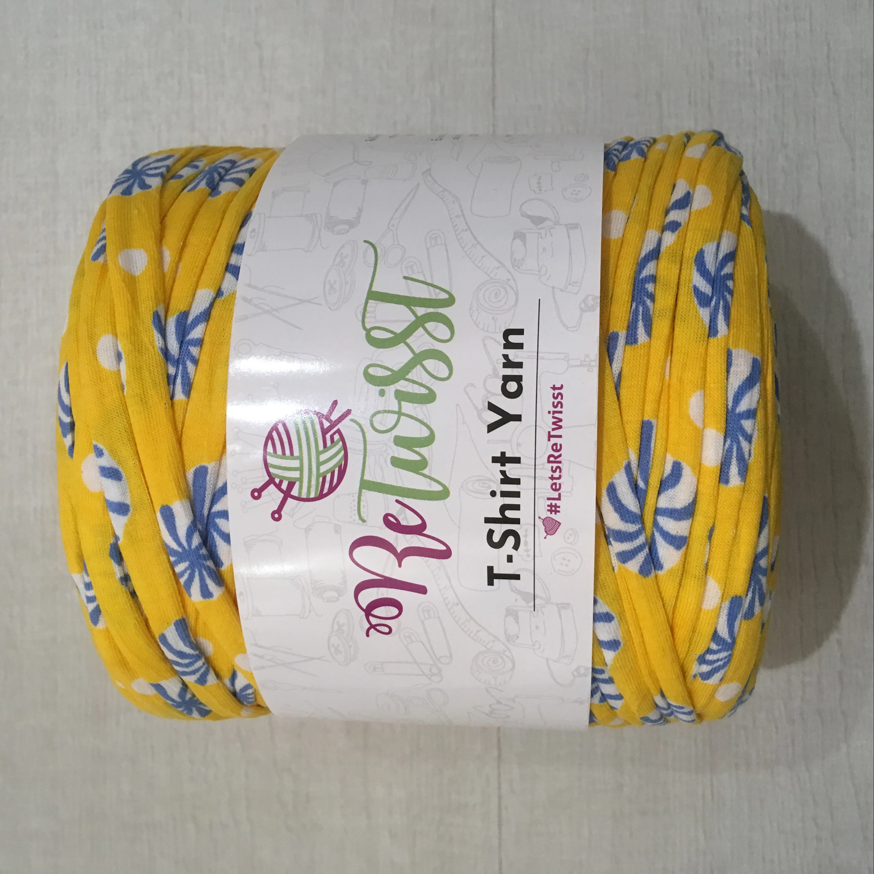 Retwisst pólófonal - mintás - nyári tengerpart
