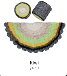 Retwisst macrame cake - Kiwi