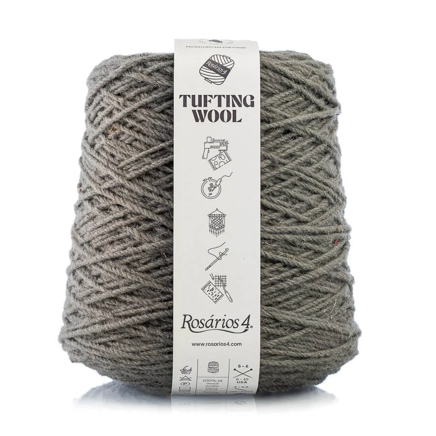 Rosários4 Tufting fonal 100% gyapjú - KÖZÉPSZÜRKE