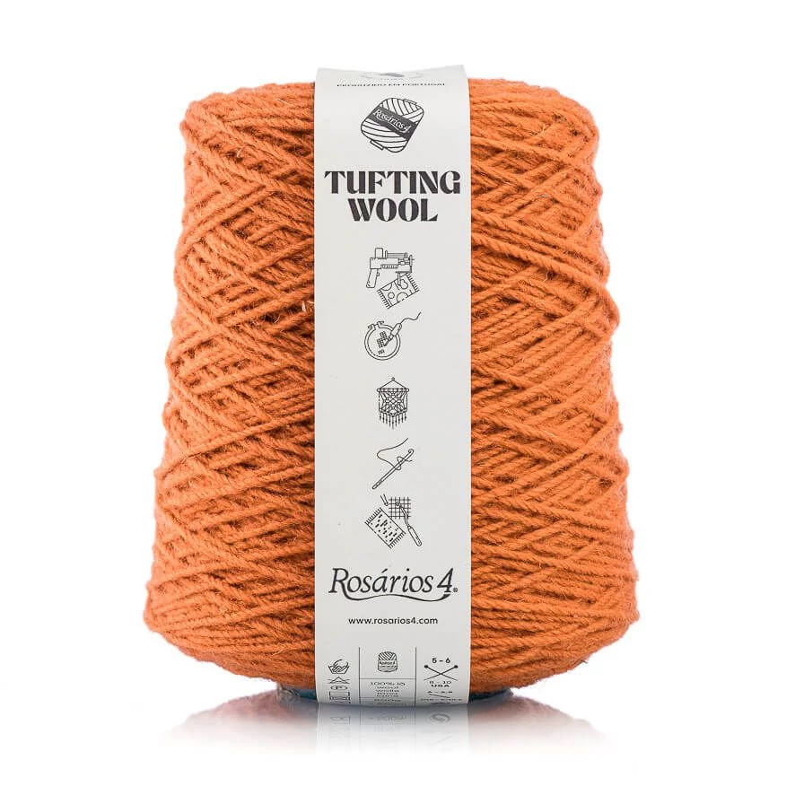 Rosários4 Tufting fonal 100% gyapjú - TÉGLA
