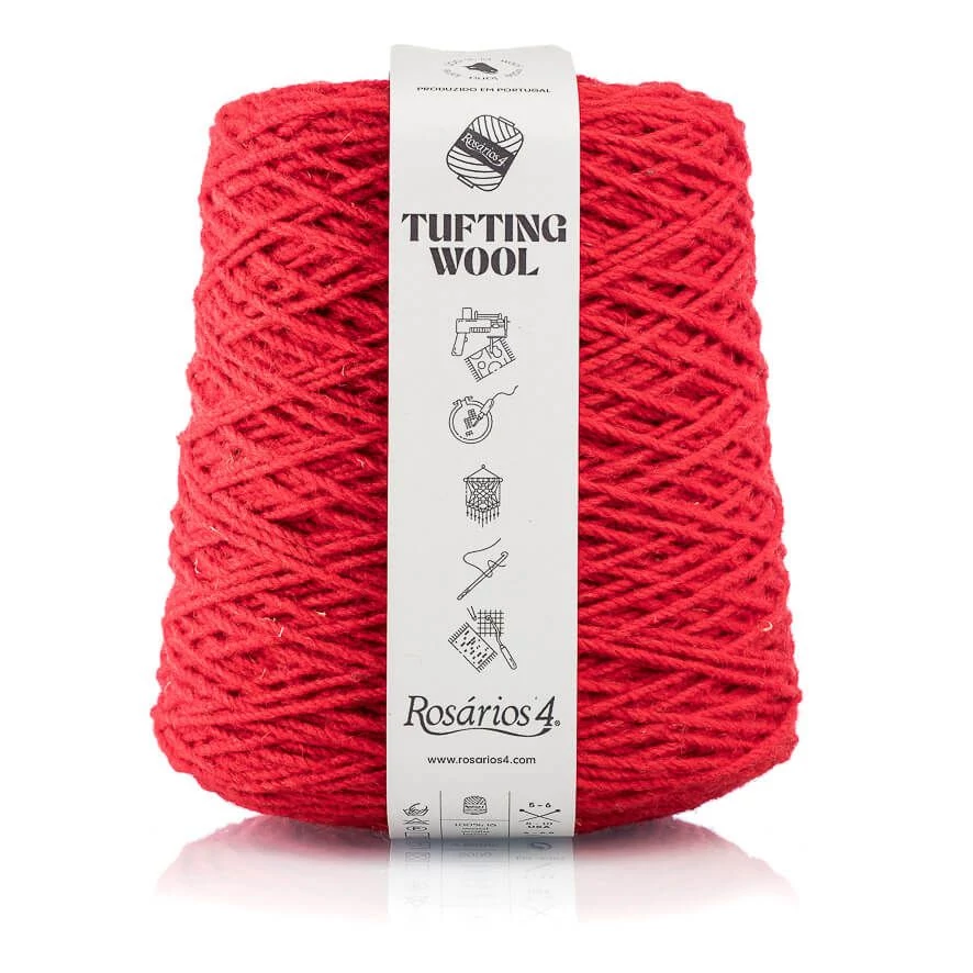 Rosários4 Tufting fonal 100% gyapjú - PIROS