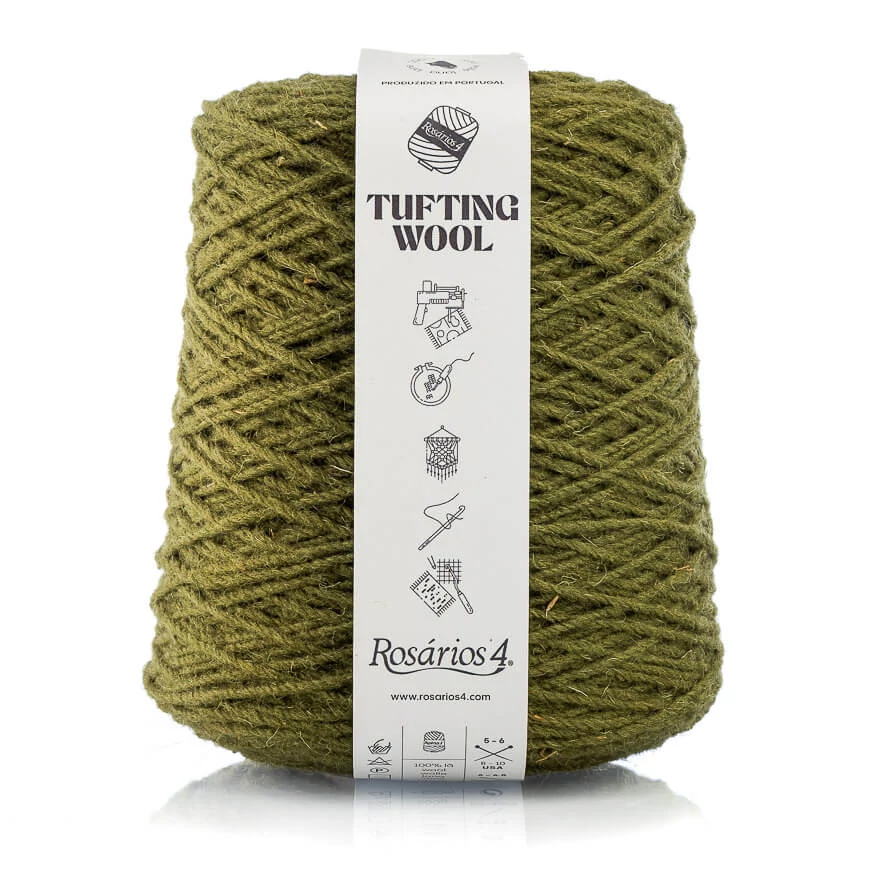 Rosários4 Tufting fonal 100% gyapjú - OLIVA