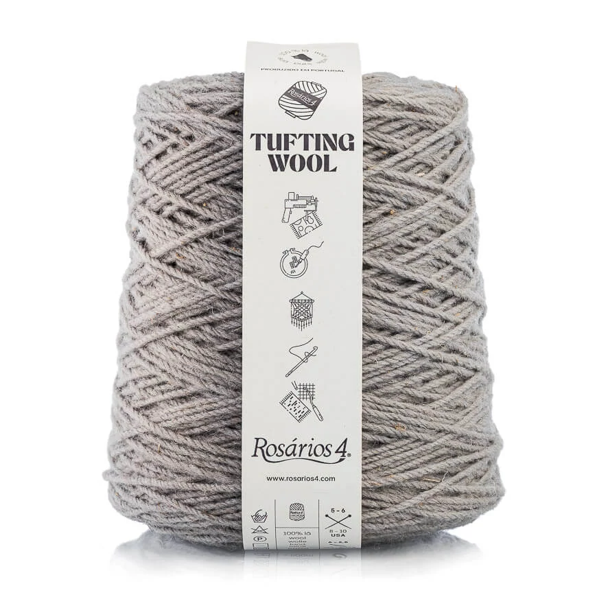 Rosários4 Tufting fonal 100% gyapjú - SZÜRKE