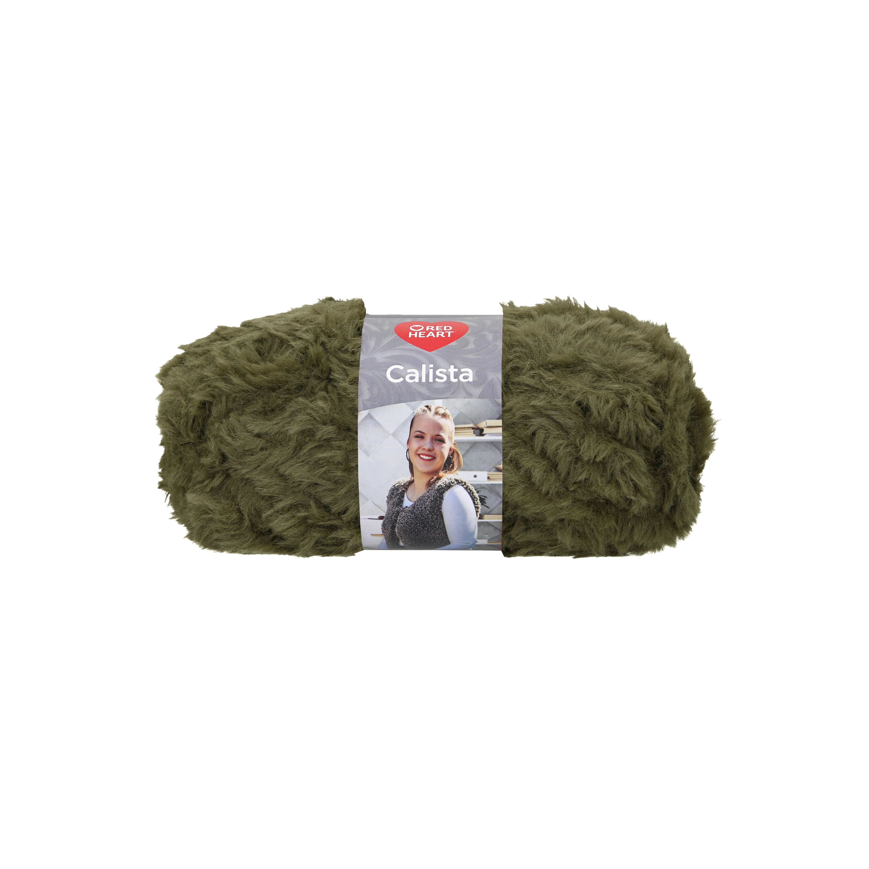 Red Heart Calista prémes fonal - 04 - MOSS GREEN