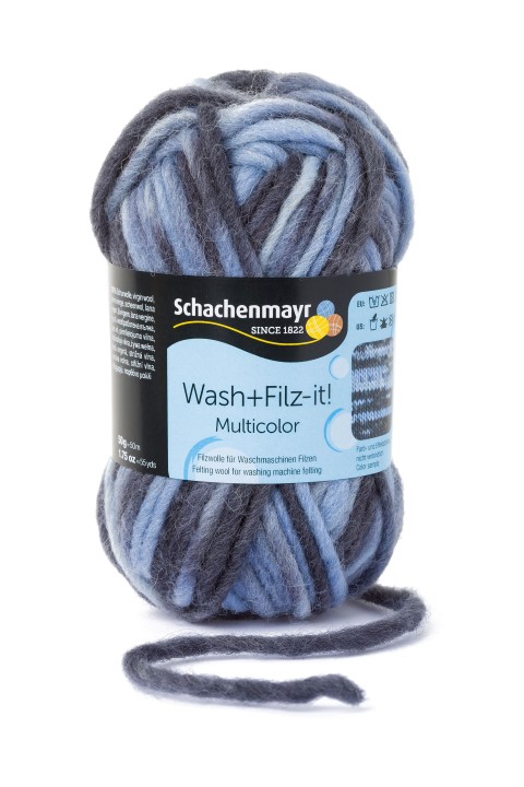 Wash and Filz it Multicolor - kék-grafit