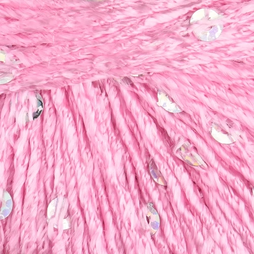 Venera flitteres fonal - 3251 - Pink ezüst flitterrel