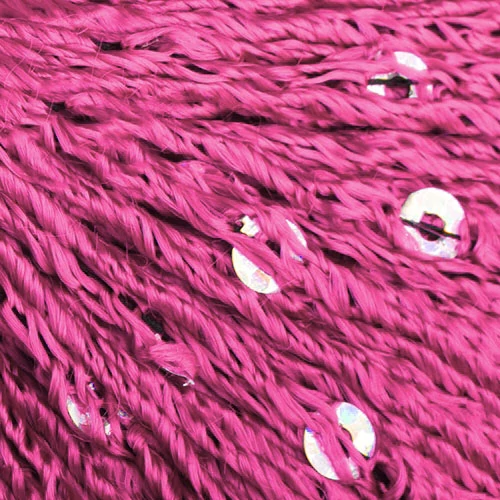 Venera flitteres fonal – 3551 – Hot pink ezüst flitterrel