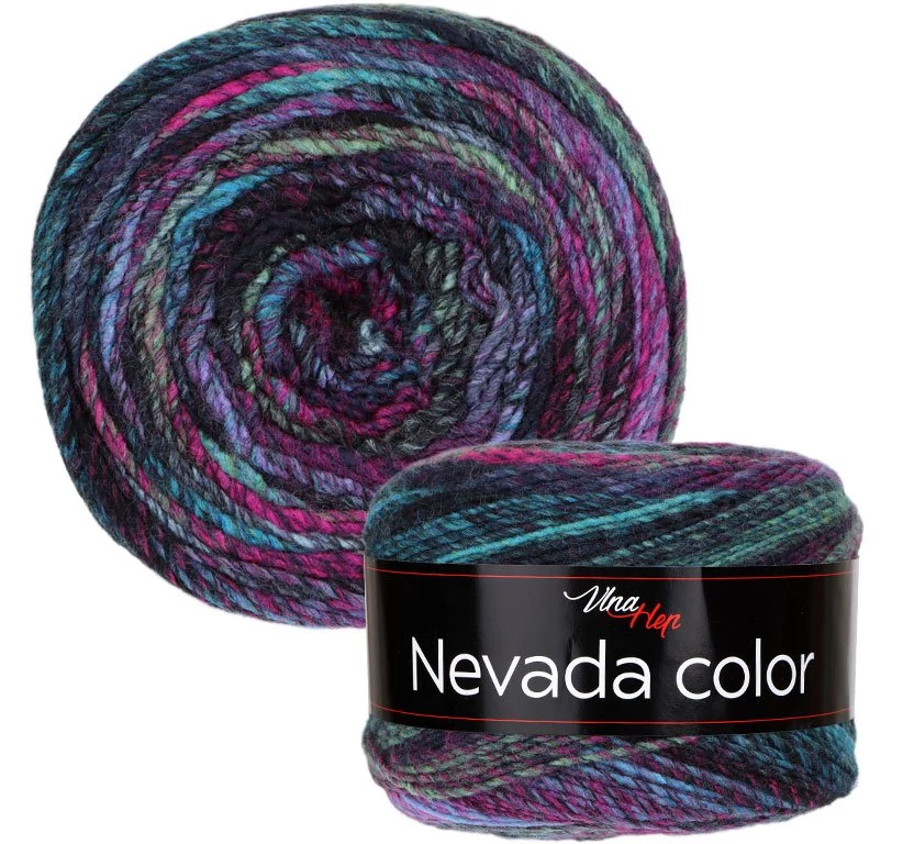 Nevada Color színátmenetes fonal – 6302 – Éjkirálynő