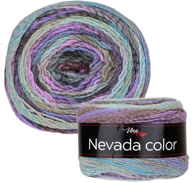 Nevada Color színátmenetes fonal – 6306 – Drágakő
