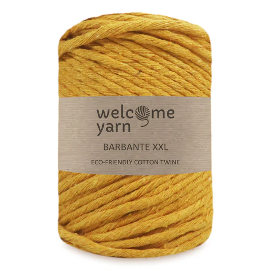 Welcomeyarn Spárgafonal XXL 500 g - 4 mm - mustár