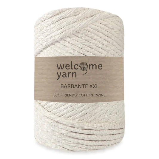 Welcomeyarn Spárgafonal XXL 500 g - 4 mm - natúr