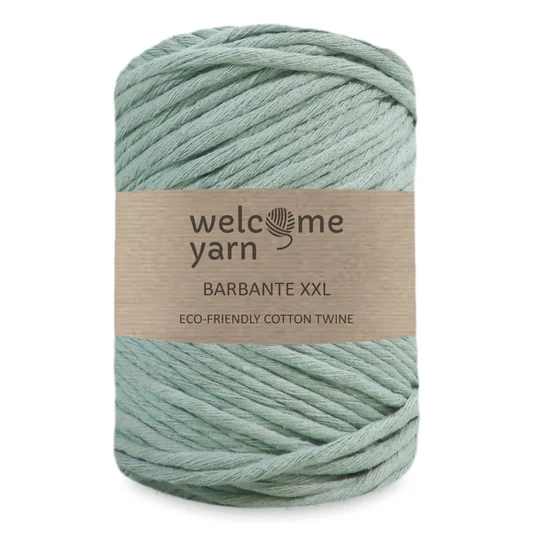 Welcomeyarn Spárgafonal XXL 500 g - 4 mm - pasztel zöld